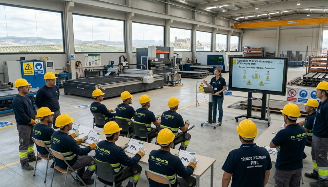 Curso PRL para trabajadores del sector metal en Jaén